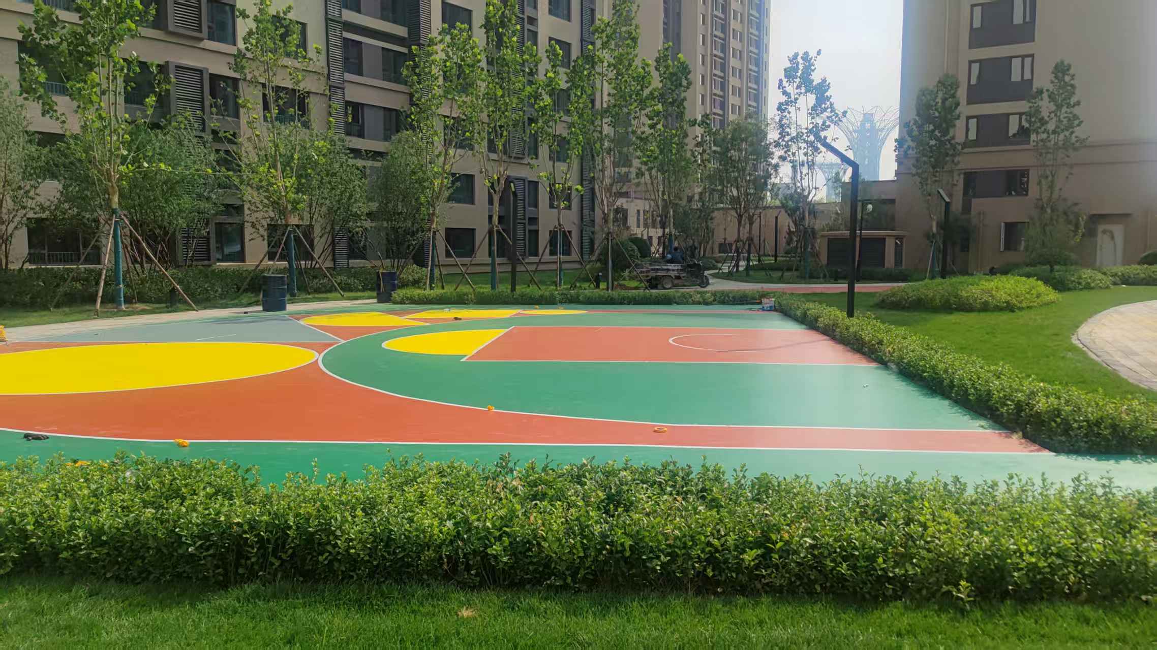 承德市塑胶跑道材料塑胶地坪 - 厂家